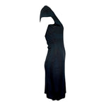 McQueen Resort 2010 Dark Indigo & Black Knit Sheath Dress, side