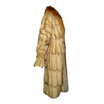 Yves Saint Laurent by Tom Ford F/W 2003 Petit Gris and Fox Fur Coat, side