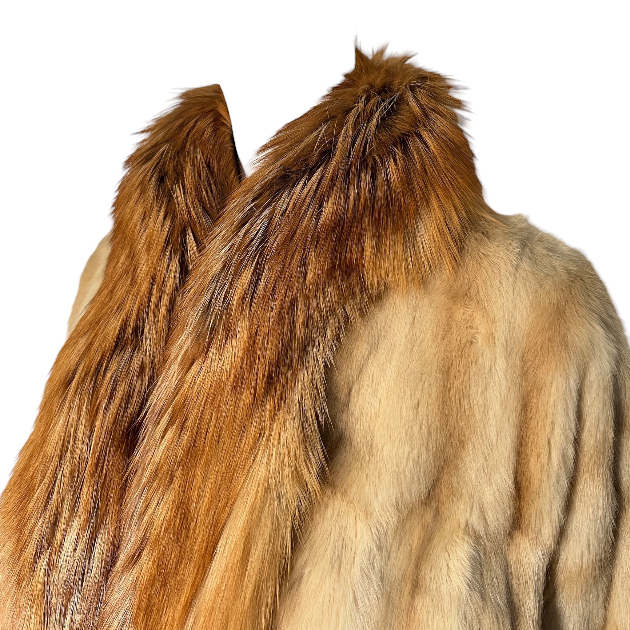 Yves Saint Laurent by Tom Ford F/W 2003 Petit Gris and Fox Fur Coat, collar