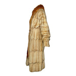 Yves Saint Laurent by Tom Ford F/W 2003 Petit Gris and Fox Fur Coat, side 2