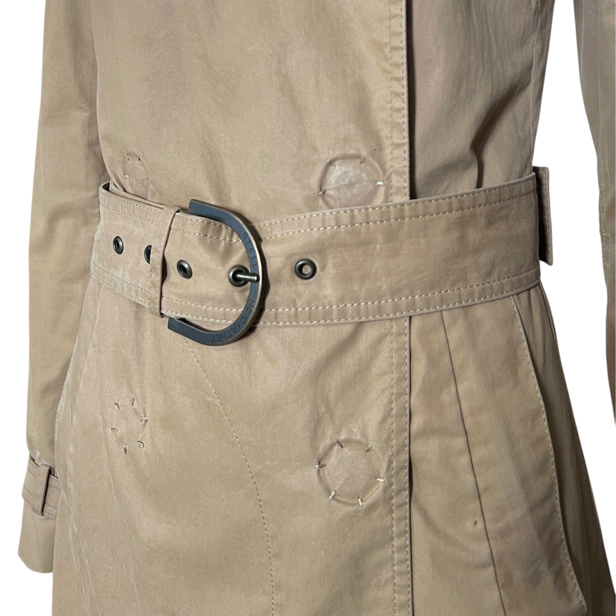 Stella McCartney S/S 2006 Tan Belted Half Trench Coat, belt