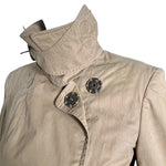 Stella McCartney S/S 2006 Tan Belted Half Trench Coat, collar