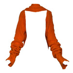 Yohji Yamamoto F/W 2002 Oversized Wraparound Orange Scarf With Sleeves