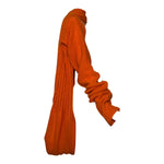 Yohji Yamamoto F/W 2002 Oversized Wraparound Orange Scarf With Sleeves, side