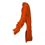 Yohji Yamamoto F/W 2002 Oversized Wraparound Orange Scarf With Sleeves, side 2