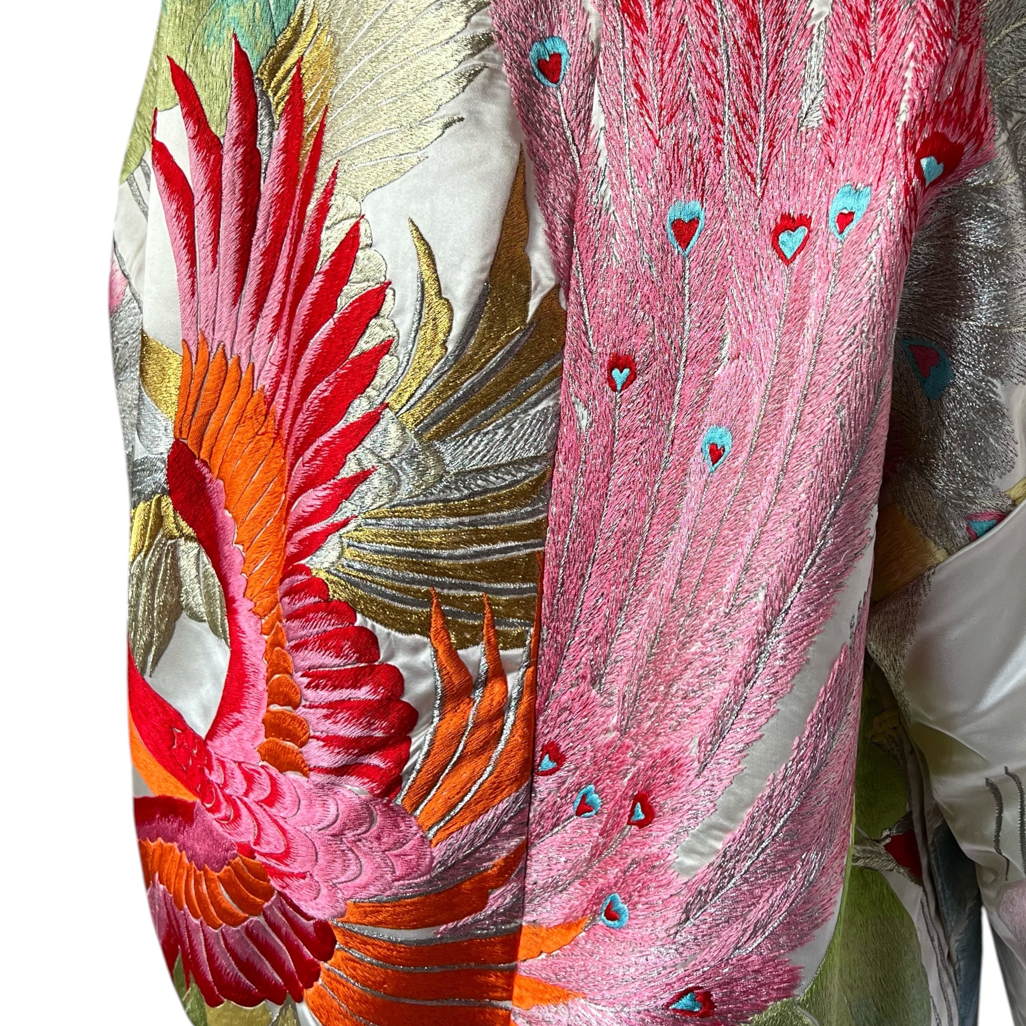 Timmy Woods 1980s Embroidered Bomber Jacket, detail