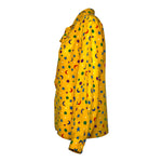 Yves Saint Laurent S/S 1979 Stars and Moon Yellow Silk Blouse, side 2