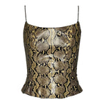 Peter Soronen F/W 2007 Snakeskin Corset with Chain Straps