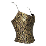 Peter Soronen F/W 2007 Snakeskin Corset with Chain Straps, slight side