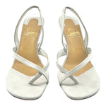 Christian Louboutin White Taralita 85 Slingback Sandal Heels, 40.5, inside