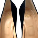 Christian Louboutin "So Kate" 120 Black Veau Velour Pumps, 41, LABEL