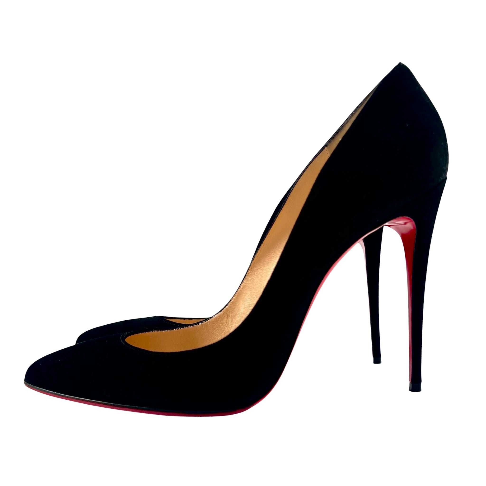 Christian Louboutin "So Kate" 120 Black Veau Velour Pumps, 41