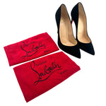 Christian Louboutin "So Kate" 120 Black Veau Velour Pumps, 41, SHOE BAGS