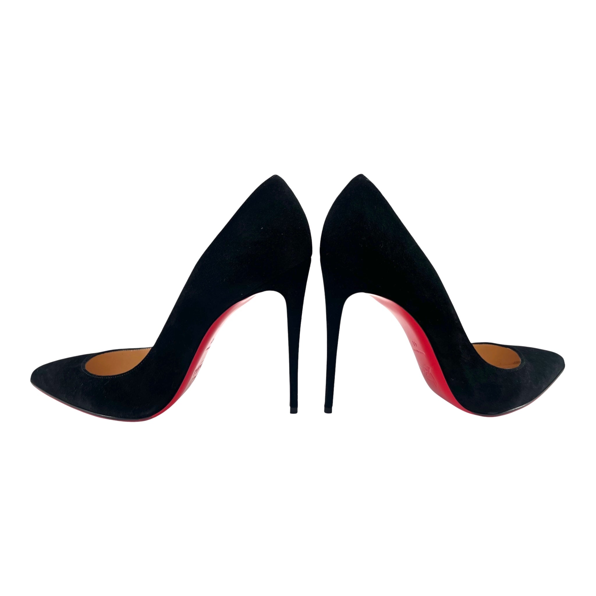 Christian Louboutin "So Kate" 120 Black Veau Velour Pumps, 41 SIDE BY SIDE