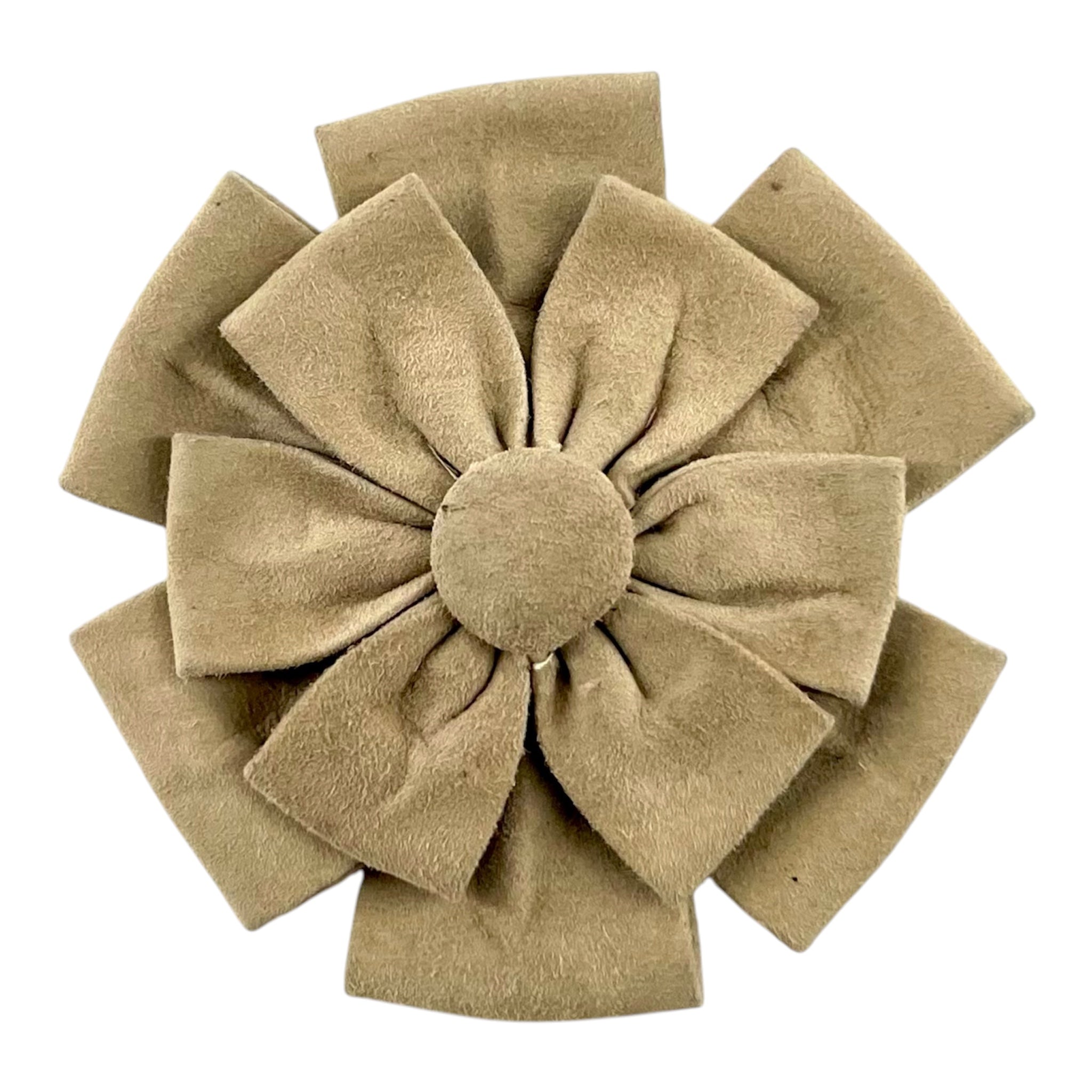 valentino suede bow brooch vintage