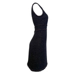 Chanel A/W 2007  Black Metallic Lurex Bouclé Tweed Mini Dress, side