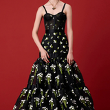 Alexander McQueen 2016 Resort Floral Reverse-Print Bustier Dress PRESS PHOTO 7 OF 7