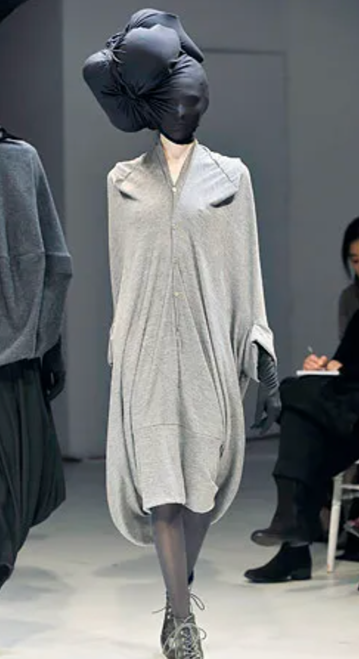 Junya Watanabe Comme Des Garcons F W 2008 Black Wool Cocoon Dress THE WAY WE WORE