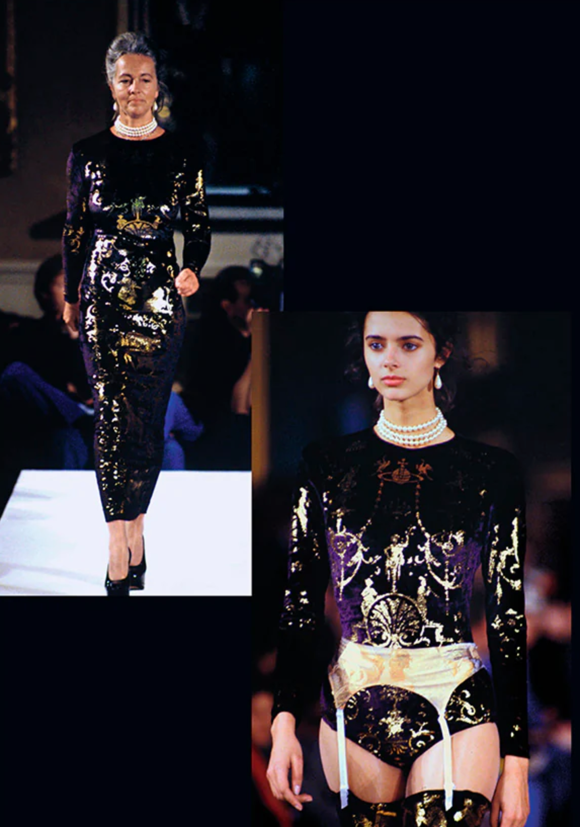 Vivienne Westwood 'Portrait' A/W 1990/1991 Black Velvet Gold Vivienne Westwood 'Portrait' A/W 1990/1991 Black Velvet Gold