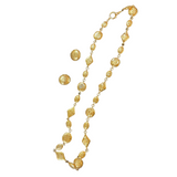 Chanel Signature Gold Demi Parure featuring Coco Chanel Cameo