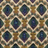 Elise Tu 1960's Beaded Peacock Tapestry Large Top Handle Handbag, detail