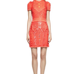 Emilio Pucci Resort 2012 Pink Sequin Beaded Mini Dress, NWT Model