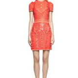 Emilio Pucci Resort 2012 Pink Sequin Beaded Mini Dress, NWT Model