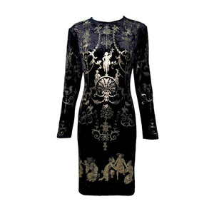 Vivienne Westwood 'Portrait' A/W 1990/1991 Black Velvet Gold