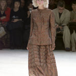 Yohji Yahmamoto F/W 2000 Copper Paisley Silk Brocade Jacket, runway 2