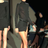 Tom Ford for Gucci S/S 1998 Black 'G' Logo Wrap Skirt, runway