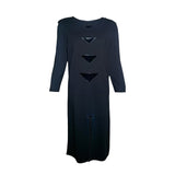Pierre Cardin Haute Couture 1980's Mod Geometric Appliqué Shift Dress