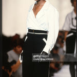 Chanel - Runway - Ready To Wear Spring/Summer 1990-1991
PARIS, FRANCE - OCTOBER: A model walks the runway during the Chanel Ready to Wear show as part of Paris Fashion Week Spring/Summer 1990-1991 in October, 1990 in Paris, France. (Photo by Victor VIRGILE/Gamma-Rapho via Getty Images)