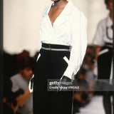 Chanel - Runway - Ready To Wear Spring/Summer 1990-1991
PARIS, FRANCE - OCTOBER: A model walks the runway during the Chanel Ready to Wear show as part of Paris Fashion Week Spring/Summer 1990-1991 in October, 1990 in Paris, France. (Photo by Victor VIRGILE/Gamma-Rapho via Getty Images)