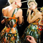 Dolce & Gabbana Spring 2012 Zucchini Blossom Printed Silk Chiffon Dress RUNWAY MIRROR 11/11