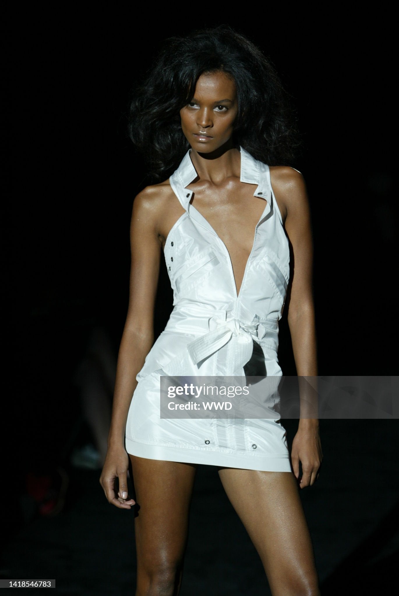 Tom Ford for Gucci S/S 2003 White Belted Utility Mini Skirt, runway
