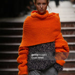 
Yohji Yamamoto Fall 2002 RTW
A model on the runway at the Fall 2002 Yohji Yamamoto fashion show. (Photo by Giovanni Giannoni/WWD/Penske Media via Getty Images)