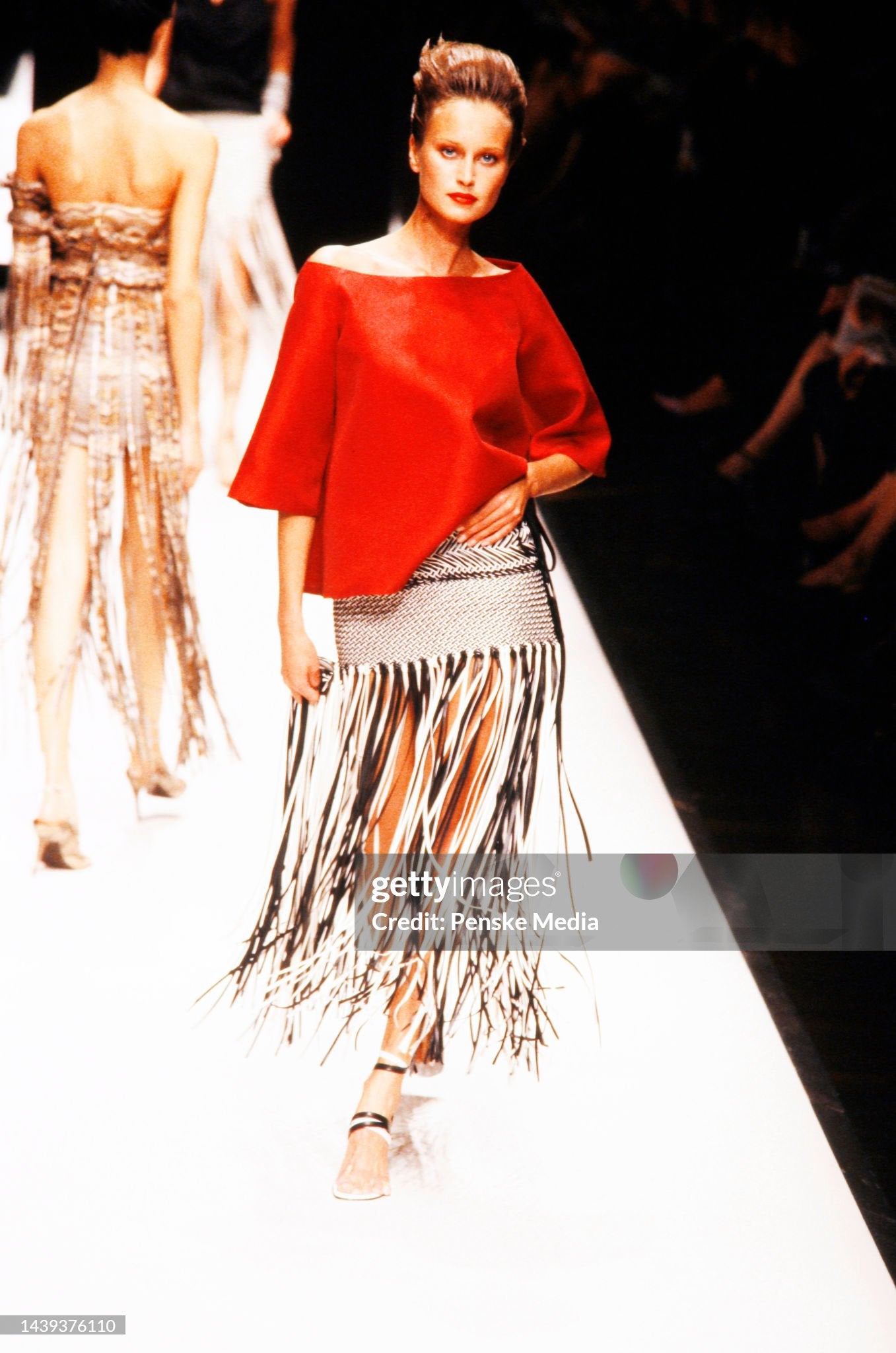 Gianfranco Ferre Spring 2001 Ready To Wear Collection Runway Show
Model Natalia Semenova. (Photo by Mauricio Miranda/Penske Media via Getty Images)