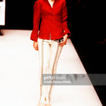 Gianfranco Ferre Spring 2001 Ready To Wear Collection Runway Show
Model Kirsten Owen. (Photo by Mauricio Miranda/Penske Media via Getty Images)
