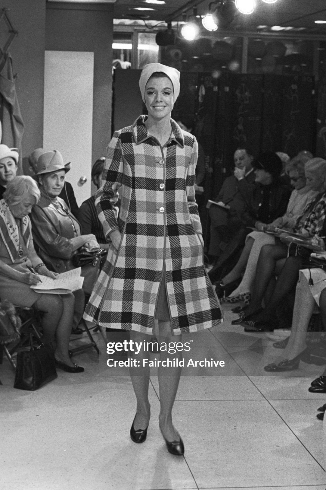 
Philip Sills RTW Spring 1968 show
A model walking in Bonnie Cashin's spring 1968 Ready-To-Wear runway show for Philip Sills on November 14, 1968..Article title: 'Cashin on Fashion (Photo by Fairchild Archive/Penske Media via Getty Images)