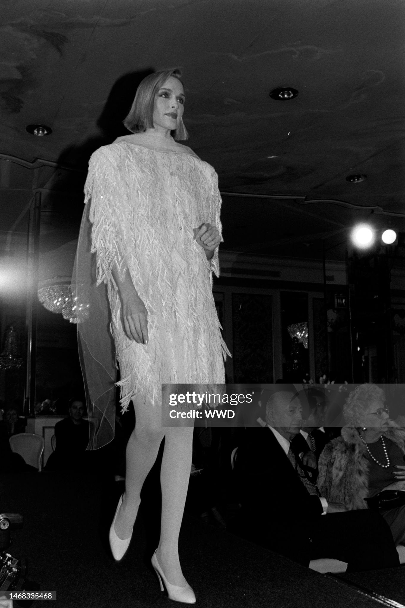 James Galanos Spring/Summer 1984 Sportswear Collection Runway Show, New York - 21 Feb 1984
Model Dianne DeWitt (Photo by Fairchild Archive/WWD/Penske Media via Getty Images)