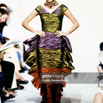 Louis Feraud Spring 1999 Couture Runway Show
A model walks in the Louis Feraud Spring 1999 Couture Runway Show on February, 9, 1999, in Paris, France. (Photo by Giovanni Giannoni/Penske Media via Getty Images)