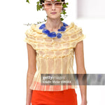 
Issey Miyake - Runway - Spring/Summer 2002 Paris Fashion Week
PARIS, FRANCE - OCTOBER 10: A model walks the runway during the Issey Miyake Ready to Wear Spring/Summer 2002 fashion show as part of the Paris Fashion Week on October 10, 2001 in Paris, France. (Photo by Victor VIRGILE/Gamma-Rapho via Getty Images)