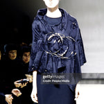 
Junya Watanabe Fall 1999 Ready to Wear Runway Show
A model walks in the Junya Watanabe Fall 1999 Ready to Wear Runway Show on March 10, 1999, in Paris, France. (Photo by Giovanni Giannoni/Penske Media via Getty Images)