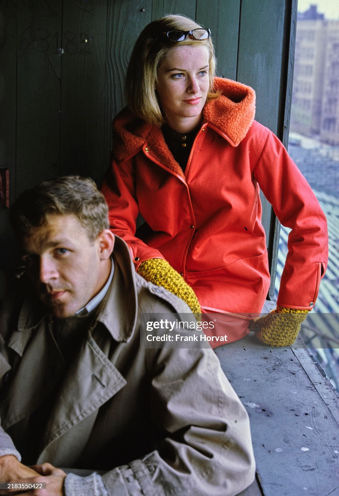Glamour August 1962 Fashion Feature
Glamour best-dressed winners Andrea Quinn and Bayley Silleck. She wears a red jacket with flece collar, Bonnie Cashin for Sills. (Photo by Frank Horvat/Conde Nast via Getty Images)