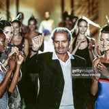 Gianni Versace Couture A/W 1996 Purple One Shoulder Dress RUNWAY FINALE