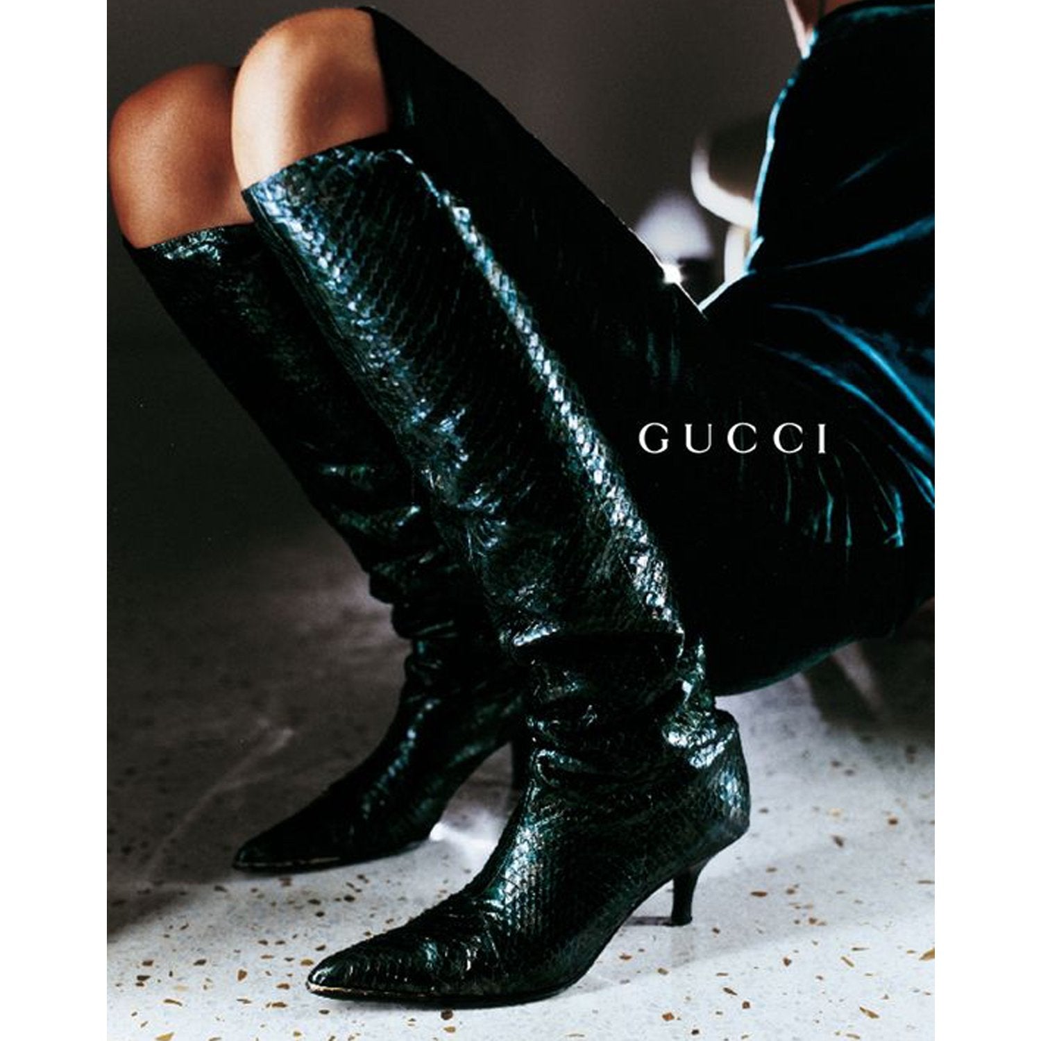 1997 F/W gucci snake boot