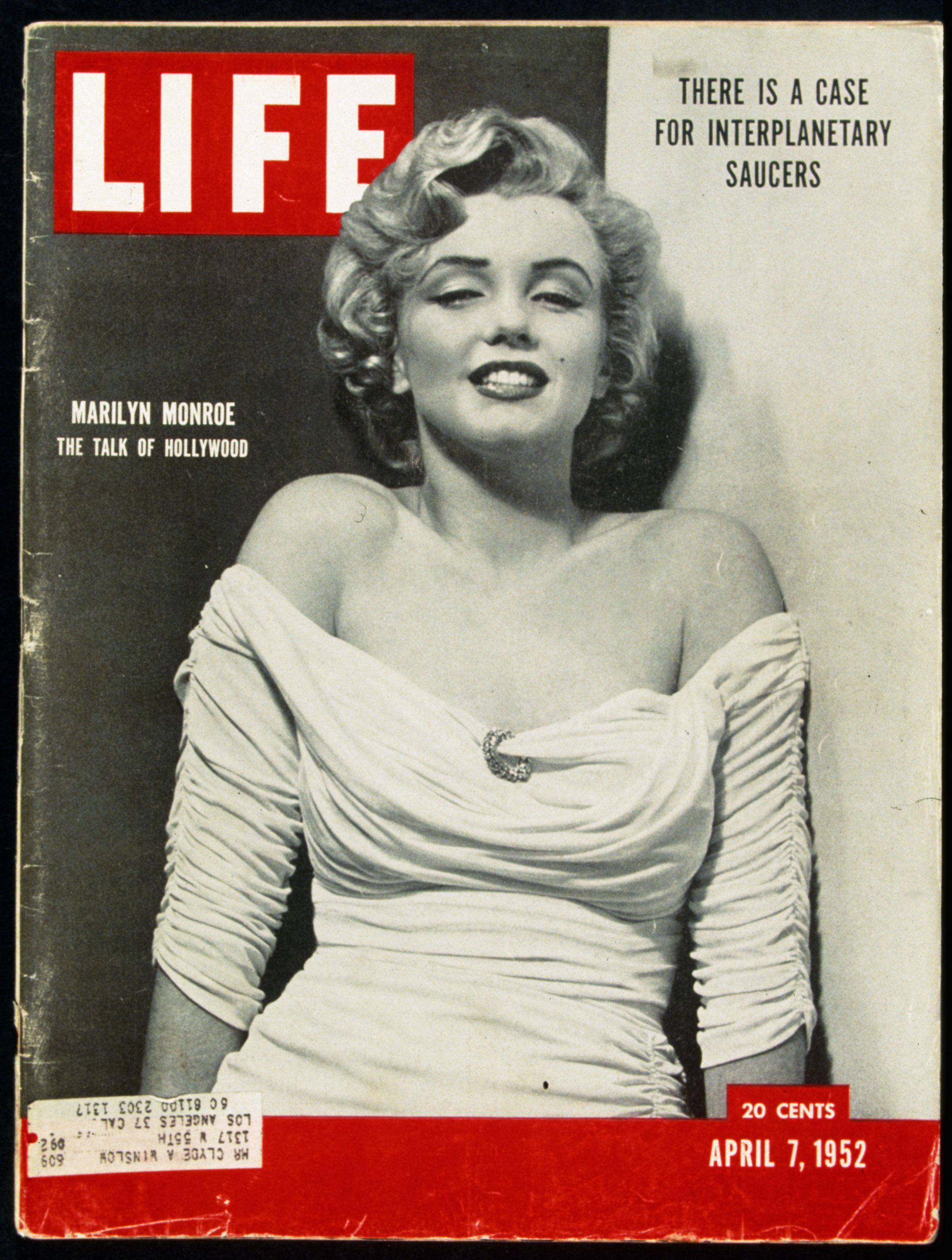 Marilyn Monroe wearing a Ceil Chapman on the Cover of LIFE, April 7, 1952