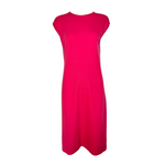 Bonnie Cashin for Sills 1960's Hot Pink Belted Dress and Tweed Cape Ensemble, dress no belt