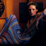 Missoni S/S 1997 Striped Fringed 3 Piece Knit Rayon Ensemble