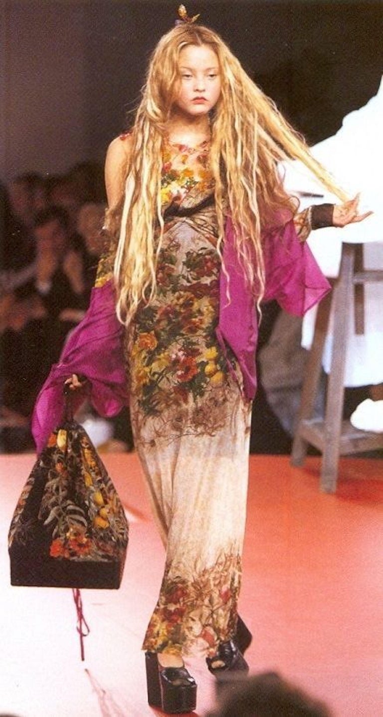 Jean Paul Gaultier S/S 1999 Garden of Eden Mesh Dress, runway